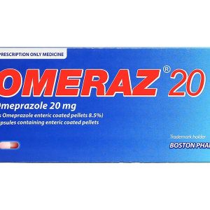 Omeraz 20 điều trị và dự phòng viêm loét, trào ngược dạ dày, thực quản (10 vỉ x 10 viên)