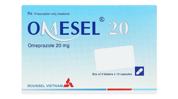 Omesel 20 trị và phòng ngừa tái phát loét dạ dày - ruột (3 vỉ x 10 viên)