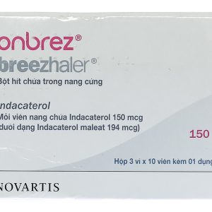 Bột hít Onbrez Breezhaler 150mcg trị tắc nghẽn phổi mãn tính (3 vỉ x 10 viên)