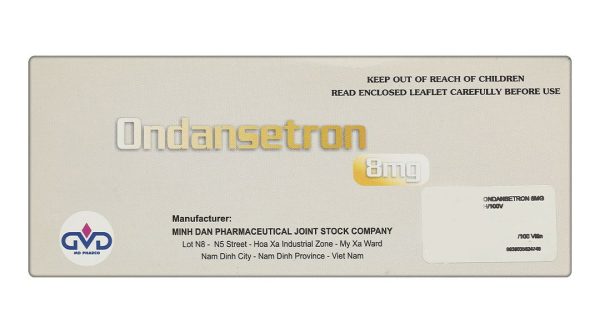Ondansetron MD Pharco 8mg điều trị buồn nôn và nôn sau phẫu thuật (10 vỉ x 10 viên)