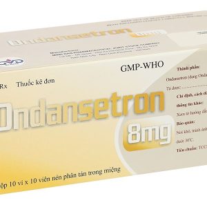 Ondansetron MD Pharco 8mg điều trị buồn nôn và nôn sau phẫu thuật (10 vỉ x 10 viên)