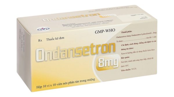 Ondansetron MD Pharco 8mg điều trị buồn nôn và nôn sau phẫu thuật (10 vỉ x 10 viên)