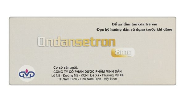 Ondansetron MD Pharco 8mg điều trị buồn nôn và nôn sau phẫu thuật (10 vỉ x 10 viên)
