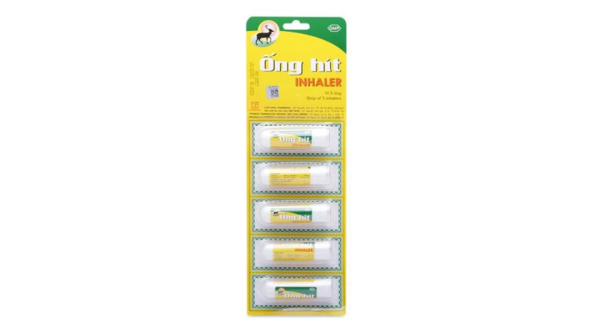 Ống hít Inhaler trị cảm cúm, nghẹt mũi vỉ 5 ống