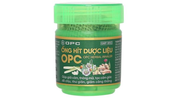 Ống hít dược liệu OPC giúp thông mũi, giải cảm ống 10g