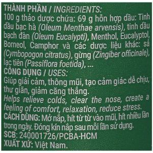 Ống hít dược liệu OPC giúp thông mũi, giải cảm ống 10g