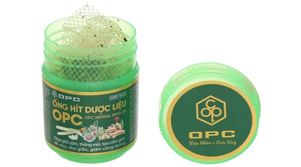 Ống hít dược liệu OPC giúp thông mũi, giải cảm ống 10g