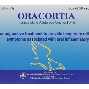 Thuốc mỡ Oracortia 0.1% trị viêm nhiễm khoang miệng (50 túi nhôm x 1g)