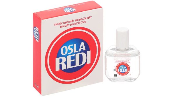 Dung dịch nhỏ mắt Osla Redi điều trị đỏ mắt, ngứa mắt, rát mắt chai 15ml