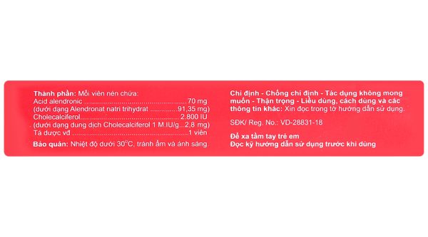 Ostagi-D3 ngăn ngừa và điều trị loãng xương (1 vỉ x 4 viên)