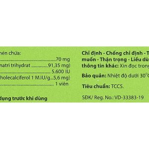 Ostagi-D3 Plus ngăn ngừa và điều trị loãng xương (1 vỉ x 4 viên)