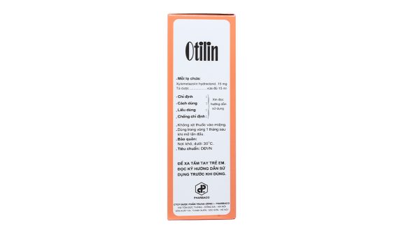 Thuốc xịt mũi Otilin 0.1% giảm nghẹt mũi, sung huyết mũi chai 15ml