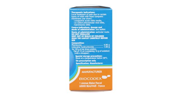 Dung dịch nhỏ tai Otipax trị đau tại chỗ do viêm tai chai 15ml