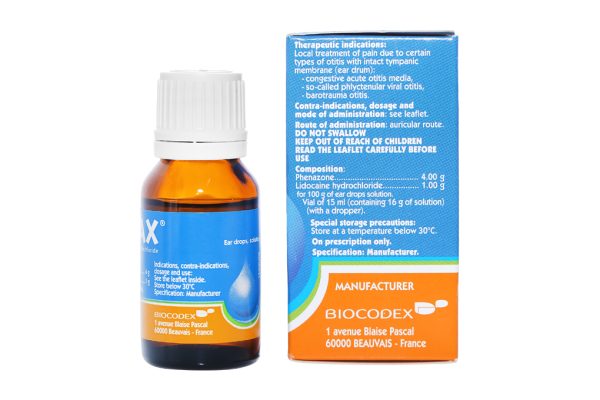 Dung dịch nhỏ tai Otipax trị đau tại chỗ do viêm tai chai 15ml