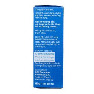 Dung dịch nhỏ mũi Otrivin 0.05% giảm triệu chứng nghẹt mũi chai 10ml