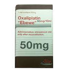 Bột pha tiêm Oxaliplatin "Ebewe" 50mg/10ml điều trị bổ trợ ung thư lọ 10ml