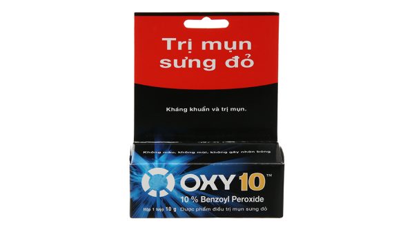 Kem Oxy 10 hỗ trợ điều trị mụn bọc, mụn sưng đỏ tuýp 10g
