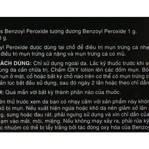 Kem Oxy 10 hỗ trợ điều trị mụn bọc, mụn sưng đỏ tuýp 10g