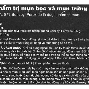 Kem Oxy 5 hỗ trợ điều trị mụn bọc, mụn trứng cá tuýp 10g