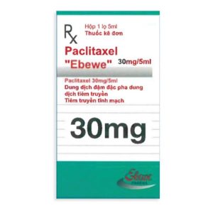 Dung dịch pha truyền Paclitaxel Ebewe 30mg/5ml điều trị ung thư biểu mô lọ 5ml