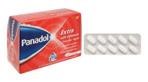 Panadol Extra With Optizorb giảm đau, hạ sốt (12 vỉ x 10 viên)