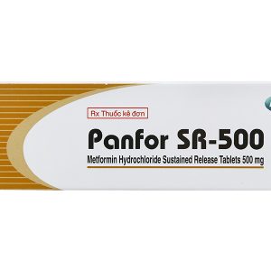 Panfor SR-500 trị đái tháo đường (5 vỉ x 20 viên)