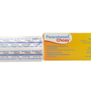 Paracetamol Choay 500mg hạ sốt, giảm đau từ nhẹ đến vừa (10 vỉ x 10 viên)