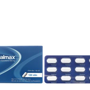 Paralmax 500mg giảm đau, hạ sốt từ nhẹ đến vừa (10 vỉ x 12 viên)