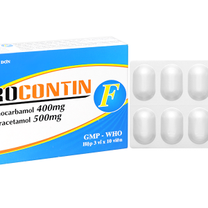Parocontin F giảm đau trường hợp có liên quan đến co thắt cơ - xương (3 vỉ x 10 viên)