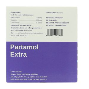 Partamol Extra giảm đau, kháng viêm xương khớp (10 vỉ x 4 viên)