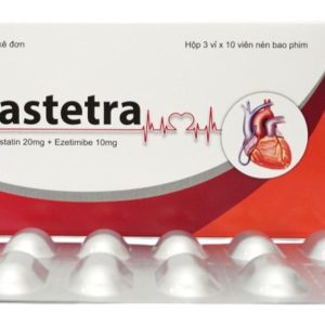 Pastetra phòng ngừa bệnh tim mạch, trị tăng cholesterol máu nguyên phát (3 vỉ x 10 viên)