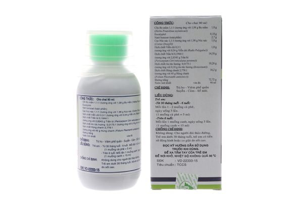 Siro Pectol-E trị ho, viêm phế quản chai 90ml
