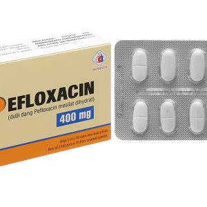 Pefloxacin Domesco 400mg trị nhiễm khuẩn (2 vỉ x 10 viên)