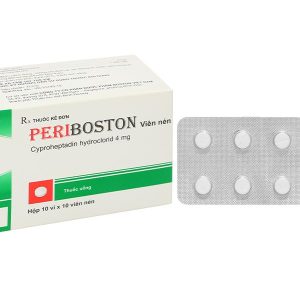 Periboston 4mg điều trị dị ứng và ngứa, đau nửa đầu và đau đầu (10 vỉ x 10 viên)