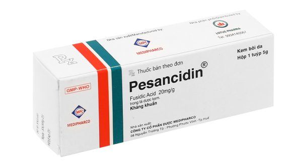 Kem bôi Pesancidin 20mg trị nhiễm khuẩn, nấm da tuýp 5g