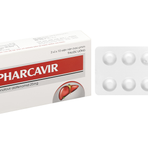 Pharcavir 25mg trị viêm gan siêu vi B mạn tính (3 vỉ x 10 viên)