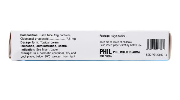 Kem bôi Philclobate trị viêm da tuýp 15g