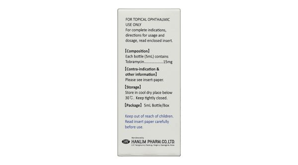 Dung dịch nhỏ mắt Philtobax trị nhiễm khuẩn mắt lọ 5ml