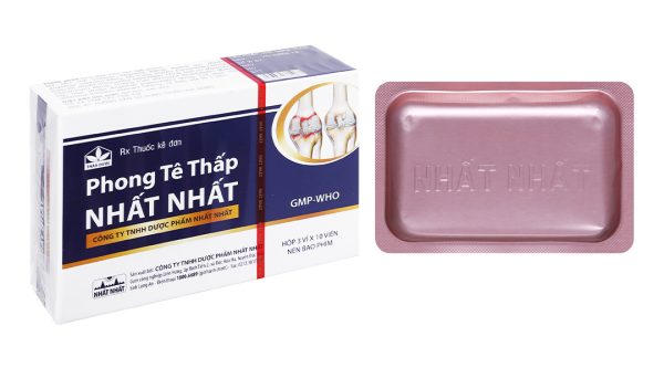 Phong Tê Thấp Nhất Nhất trị viêm khớp, thoái hóa đốt sống (3 vỉ x 10 viên)