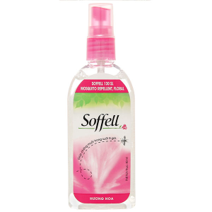 Xịt Soffell hương hoa giúp chống muỗi cho bé chai 80ml