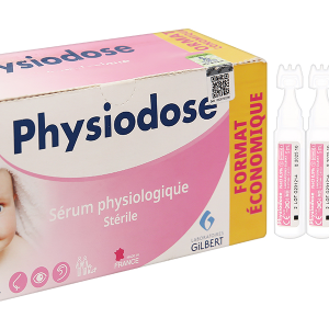 Nước muối sinh lý Physiodose làm sạch mũi, mắt, tai hàng ngày cho bé (40 ống x 5ml)