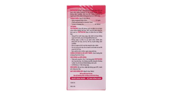 Dung dịch vệ sinh phụ nữ Phytogyno ngừa và trị viêm âm đạo, khử mùi chai 100ml