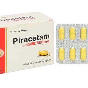 Piracetam TV.Pharm 800mg điều trị triệu chứng chóng mặt (6 vỉ x 10 viên)