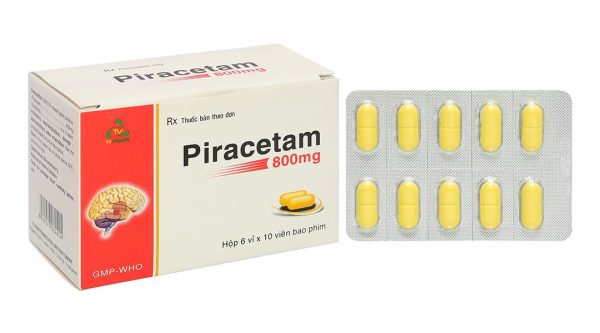 Piracetam TV.Pharm 800mg điều trị triệu chứng chóng mặt (6 vỉ x 10 viên)