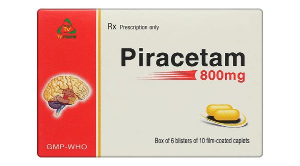 Piracetam TV.Pharm 800mg điều trị triệu chứng chóng mặt (6 vỉ x 10 viên)