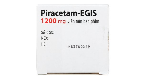 Piracetam-EGIS 1200mg trị triệu chứng của hội chứng tâm thần thực thể lọ 20 viên