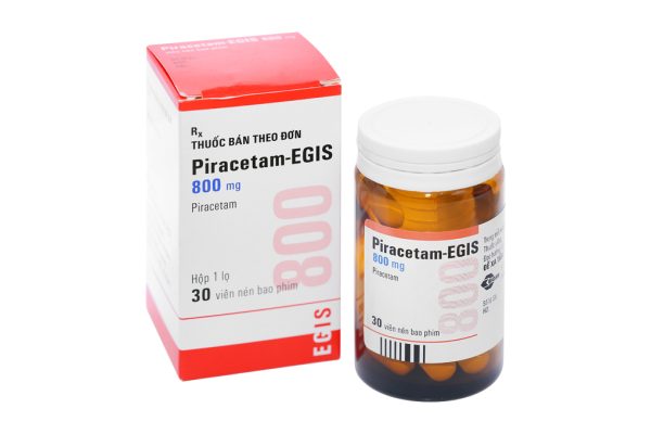 Piracetam EGIS 800mg trị hội chứng tâm thần thực thể lọ 30 viên