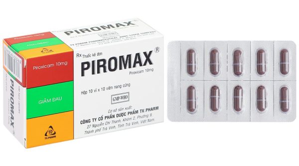 Piromax 10mg điều trị triệu chứng viêm xương khớp (10 vỉ x 10 viên)