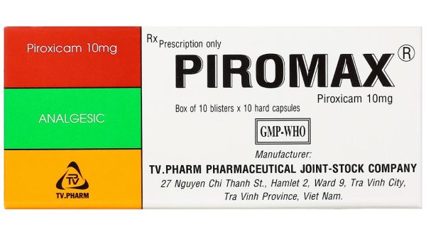 Piromax 10mg điều trị triệu chứng viêm xương khớp (10 vỉ x 10 viên)