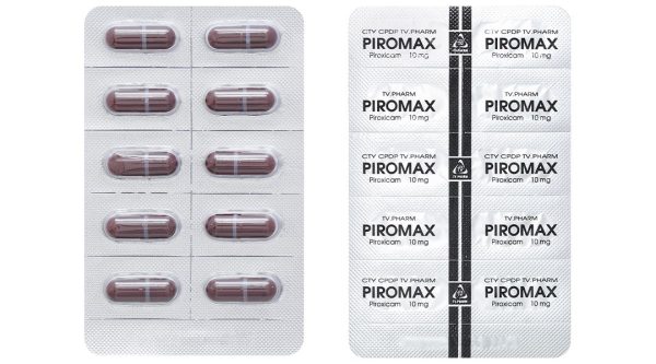 Piromax 10mg điều trị triệu chứng viêm xương khớp (10 vỉ x 10 viên)